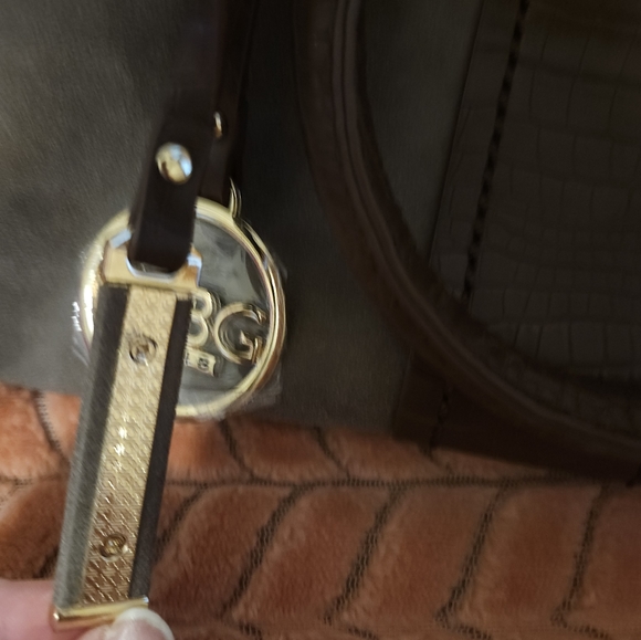 🆕️ BCBG Satchel | Brown | Faux Suede | Faux Croc | NWT | Handbag | Shoulder Bag - Picture 7 of 12